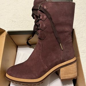 Timberland Dark Purple Suede Boots